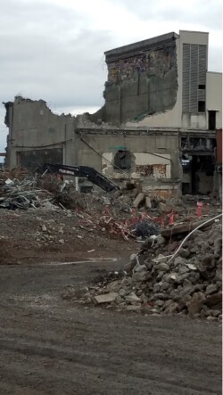 Madison H.S. old theatre demolition Madison H.S. old theatre demolition