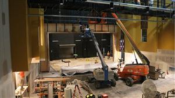 Roosevelt H.S. stage under construction Roosevelt H.S. stage under construction