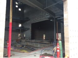 Roosevelt H.S. stage under construction Roosevelt H.S. stage under construction